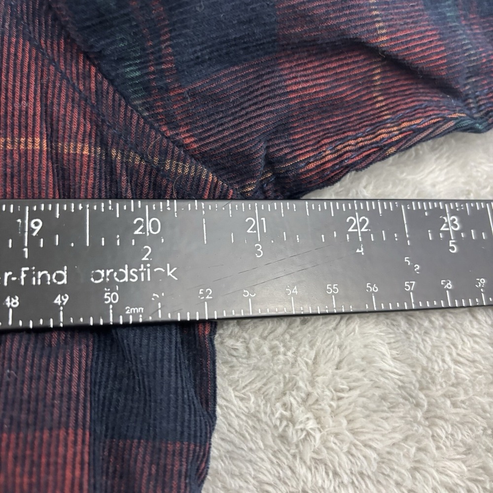 NWT 7Diamonds Peached Corduroy Button Up Shirt Mens‎ S Red Green Plaid Preppy - Picture 16 of 16